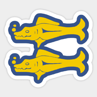 Legends Of The Hidden Temple Blue Barracudas Sticker